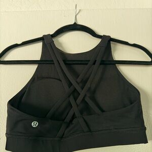 lululemon athletica black Strappy Sports Bra